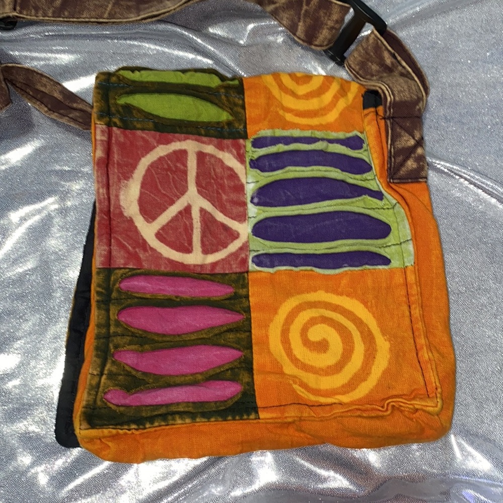Assorted Patchwork Messenger Crossbody Boho Bag P… - image 4